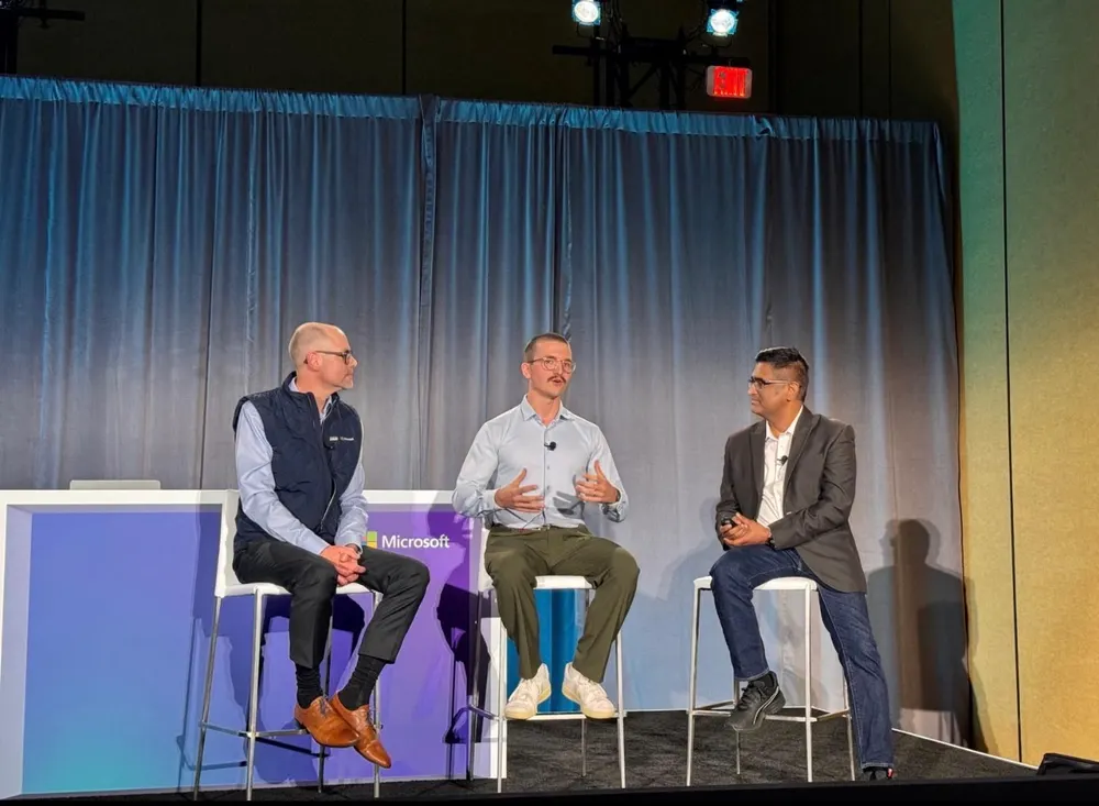 Pascal Brunner-Nikolla on a panel at Microsoft Ignite 2025